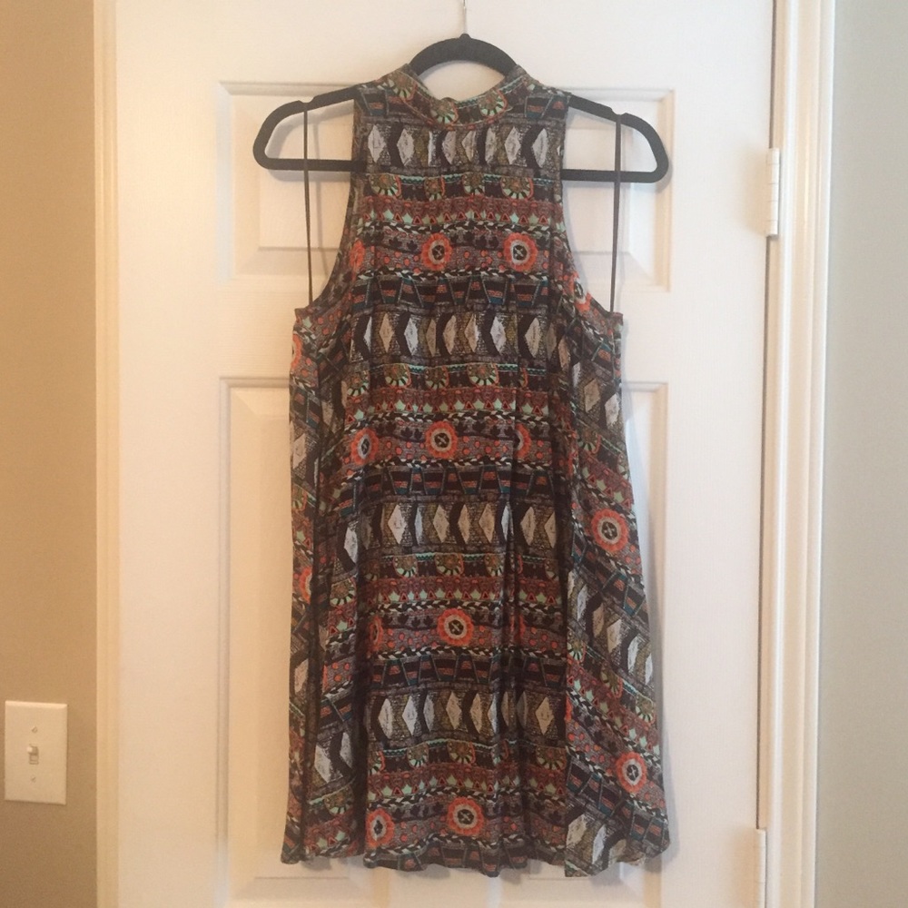 Tribal print boutique shift dress